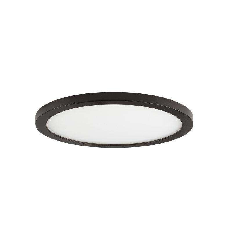 Methel LED Flush Mount, Bronze, 0.5" H x 9" W x 9" D