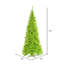Lime Lighted Artificial Fir Christmas Tree-1791719055