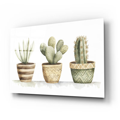 «Cactus Garden» par Svetlana Aleynikova, art mural en verre acrylique