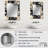 Swayde Golden Beige And Black Flowers Elegance - glam  Unique Wall Mirror, Abstract Mirror, Printed Metal Art-335300759