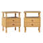 Table de chevet 2 tiroirs Vivienne-111301226