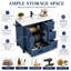 Meuble-lavabo autoportant avec lavabo en céramique 36 po, portes en forme de X, 4 tiroirs de rangement-1352777462