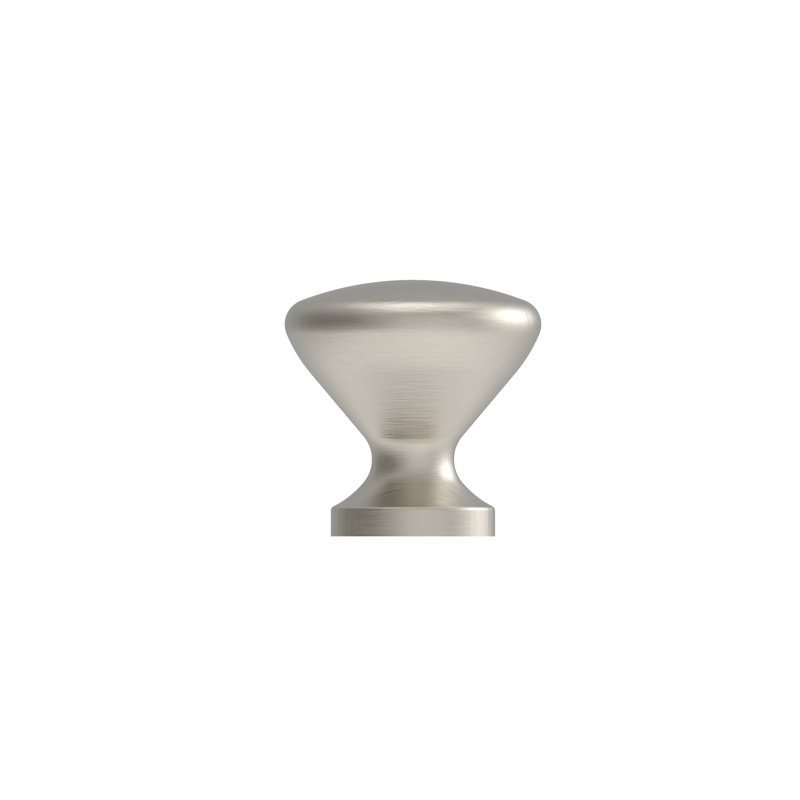 Poignée champignon de 1 po de diamètre, Nickel brossé