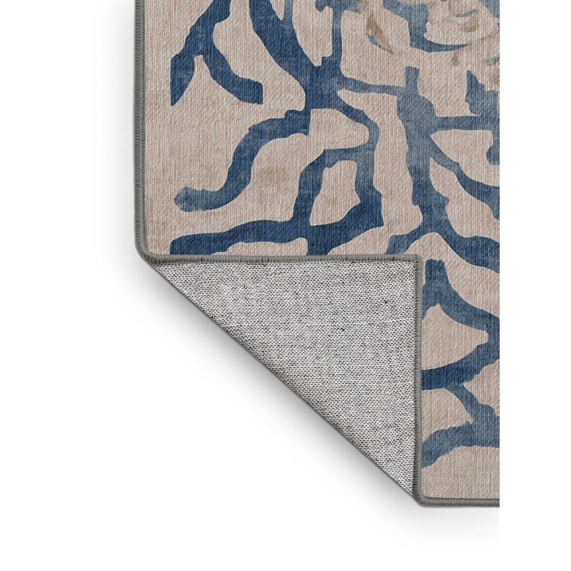 Machine Washable Gray Area Rug, Runner 2' x 5'