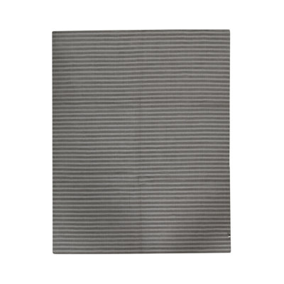 Tapis gris anthracite de haute qualité noué à la main