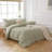 Solayne Muslin Duvet Cover Set 100% Cotton Double-Layer Linen Like Gauze Comforter Cover 3 Pieces Breathable & Lightweight For All Season-111460463-111460458