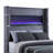 Haven Grey Upholstered Queen Bed