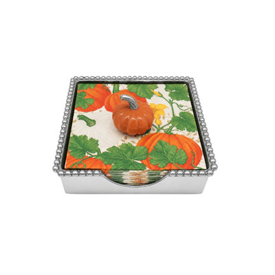 Porte-serviettes à motif citrouille orange Harvest
