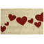 Tapis d'entrée antidérapant Rajon Hearts