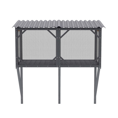 Cat Window Box, 43.3" Catio Outdoor Cat Enclosure with Bug Proof Net for Sunbathing, Napping & Viewing, Window Perch for Large Indoor Cats - All Weather Use, Cat Cage
