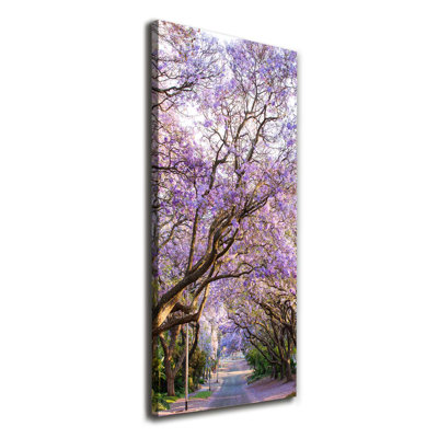 The Jakaranda Path - Wrapped Canvas Print