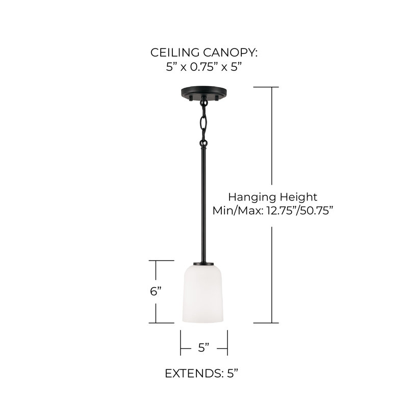 Lawson 1 - Light Dome Pendant, Matte Black