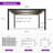 PURPLE LEAF 10' x 16' Louvered Pergola with LED Strip Lights and Control Panel for Patio Deck Garden Yard Gray-123282968