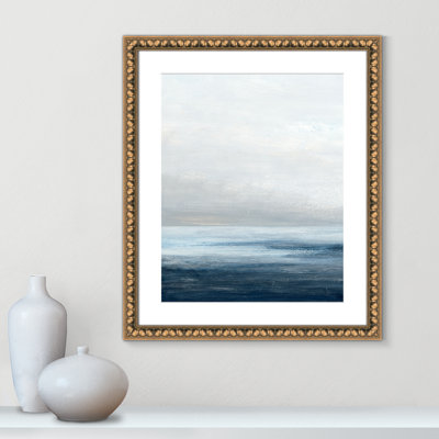 «Calm Ocean Under Cloudy Sky II» par Casa Fine Arts