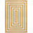 Isibeal Modern Classic Mitre Stripe Yellow/Ivory Rug-1191494466