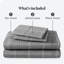 Microfiber Solid Colour Sheet Set-70902749