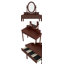 Ensemble coiffeuse Glamoure avec miroir réglable et tabouret rembourré-115818139