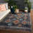 Jaipur Living Dez Indoor/Outdoor Tribal Blue/Orange Area Rug-571060648