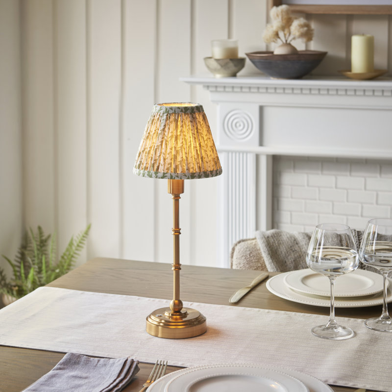 Burley Rechargeable Metal Table Lamp, Herb Garden Green