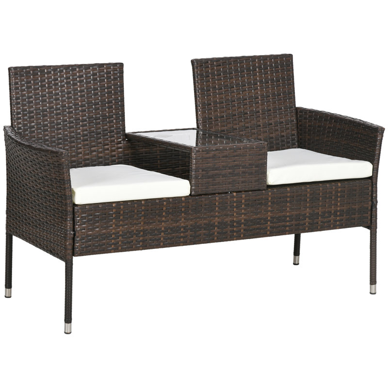 Lincolnshire 59cm Long Slat Seat with Cushions