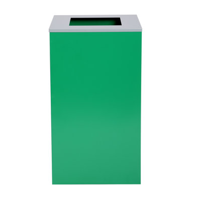 Poubelle à couvercle ouvert en acier 29 gallons avec couvercle Alpine Industries