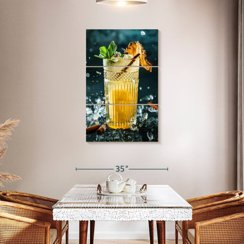 Yarlin Pineapple Cocktail, 57" H x 36" W