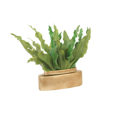 Tulipe en pot ovale doré