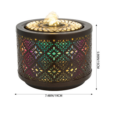 Indoor Table Top Fountain with Lights