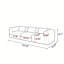 Canapé modulaire 105,44 po 3 pièces Modular Bouular-983268241