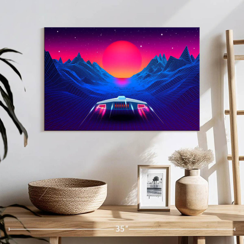 Kelan Synthwave Adventure, 16" H x 24" W