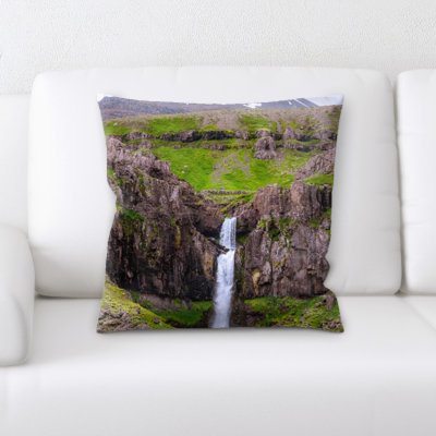 Fernwood Mountain and Cliffs Square Pillow Cover & Insert