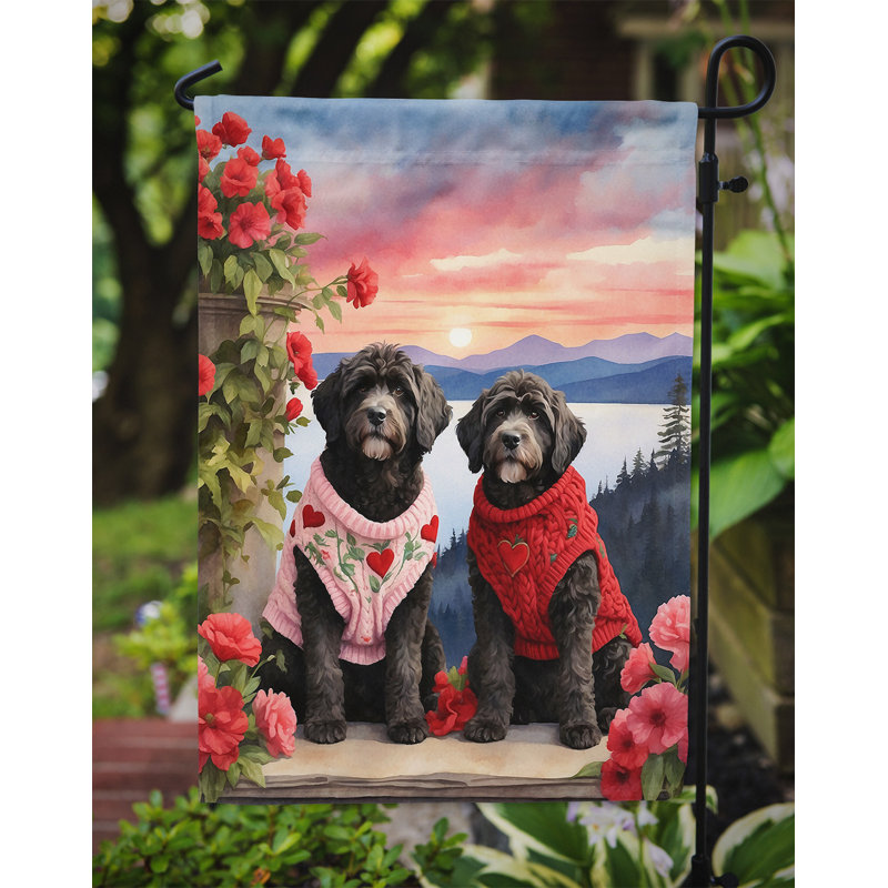 Double Sided 15.5'' H x 11.25'' W Polyester Valentine's Day Garden Flag