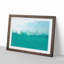 Aqua Green Water Level in Abstract - Picture Frame Graphic Art Print-55682515-55682521