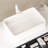 20Inch Ceramic Bathroom Vessel Sink Without Cabinet, White Basin With Durability And Cleanliness, 1.38Inch Pre-Drilled Faucet Hole, Hole Cover Expandable Drain Pipe, Modern Touch Basin, Strong