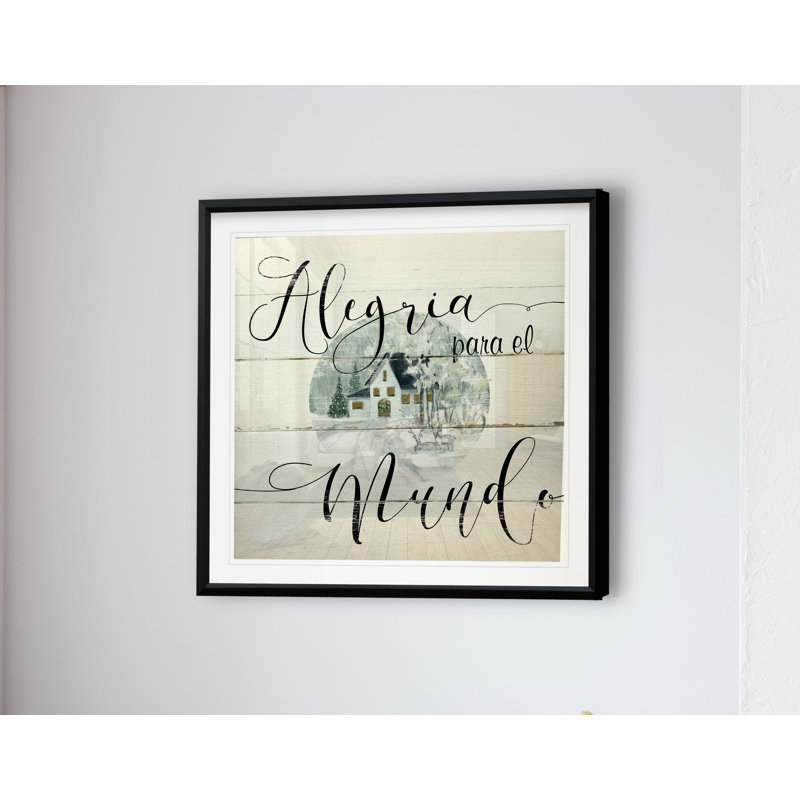 « alegria para el mundo », peinture, H 30,5 po x l 30,5 po x P 1,5 po