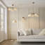 Linen Blend Semi Flush Mount