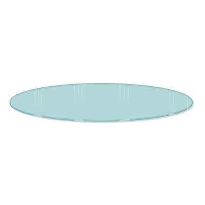 30" Diameter Glass Shelf Topper