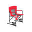 Chaise berçante de camping - rouge, avec et extérieur, couleur unie, rouge