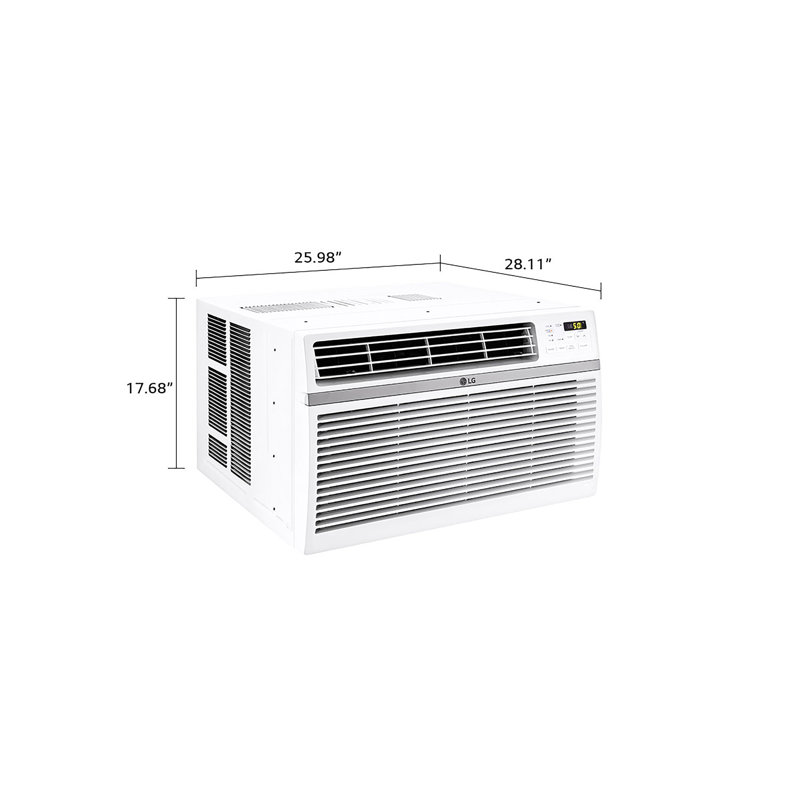 LG 18,000 BTU Smart Window Air Conditioner, up to 1000 Sq. Ft. with Remote in White