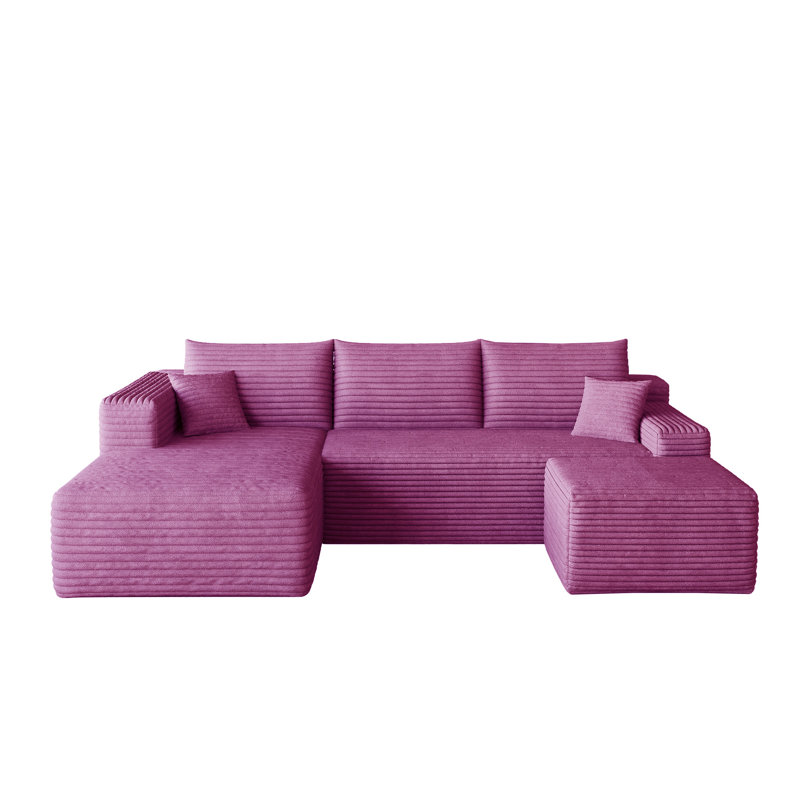 Canapé modulaire Boneless, Purple Corduroy