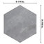 Brickyard Hex 8-1/2 In. X 9-7/8 In. Porcelain Rustic Wall & Floor Tile-1354766106