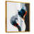 Toile avec cadre flottant or