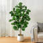 Figuier artificiel 5 pi 5 pi - Grand faux arbre, 70 feuilles réalistes, grand figuier grand figuier réaliste en pot pour bureau à domicile, salon, coin, porche, décoration intérieure-767214049