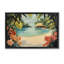 Cadre flottant Tropical Bungalow Lagoon, design par Franklyn Gregory-368269346-368269373