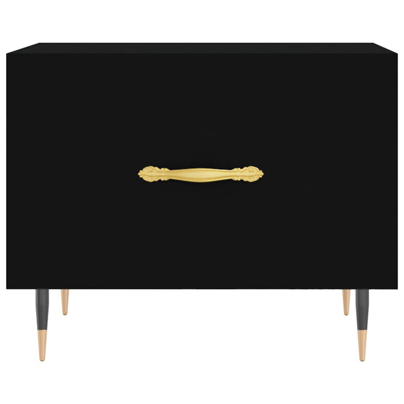 Farsund Four Leg Coffee Table with Storage, Black