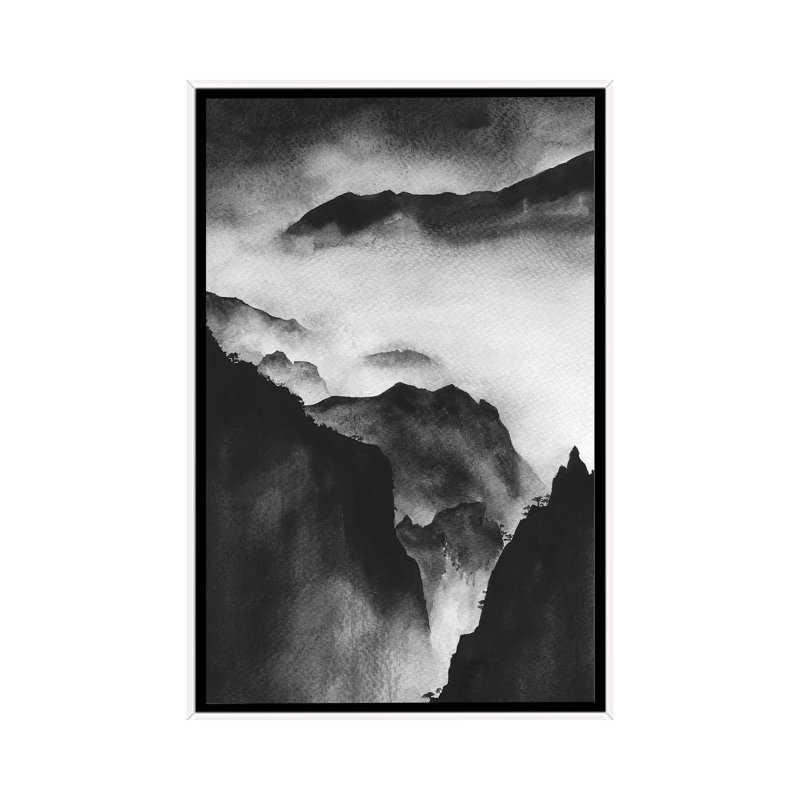 Altitude by Melissa Selmin - Painting on Canvas, White Framed, 66.04 cm H x 45.72 cm W