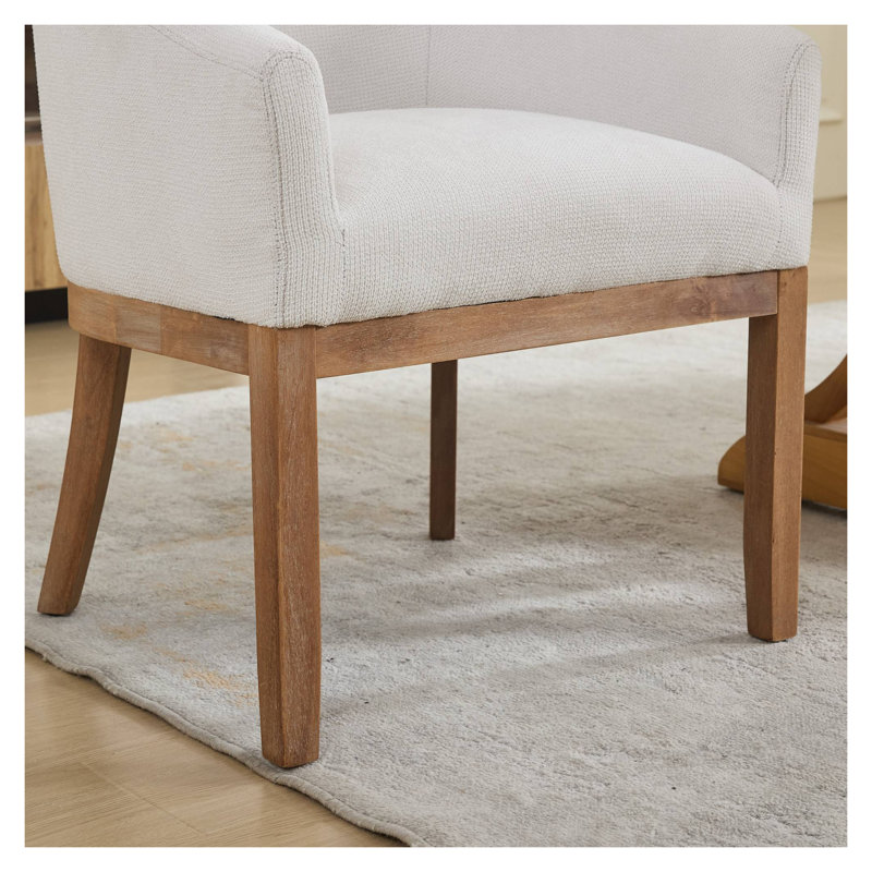 Chaise de salle à manger rembourrée Mid-Century