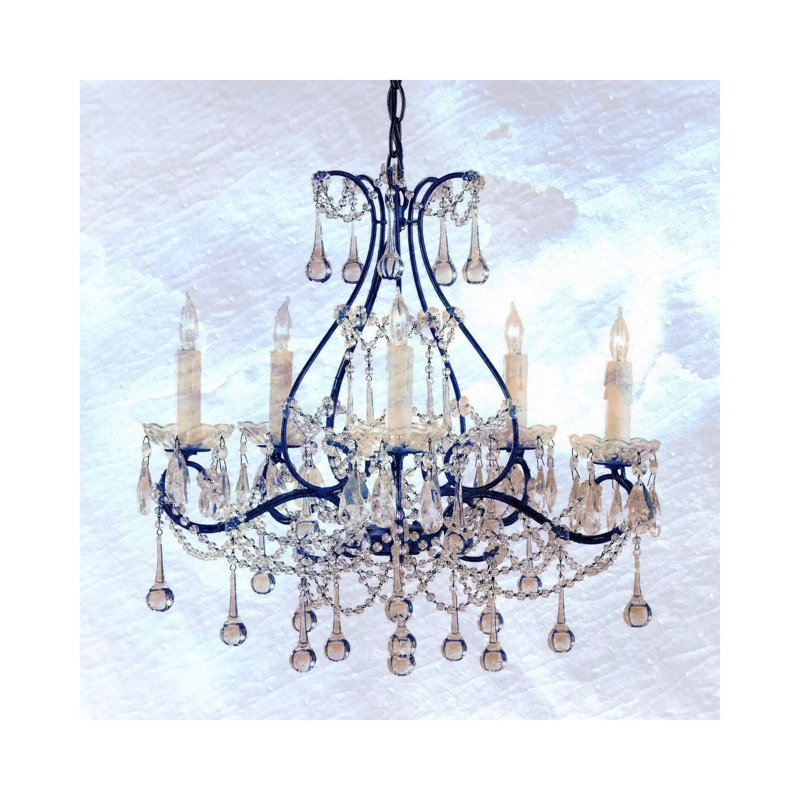 Frosted Chandelier - No Frame Print on Canvas, 66.04 cm H x 66.04 cm W x 1.91 cm D