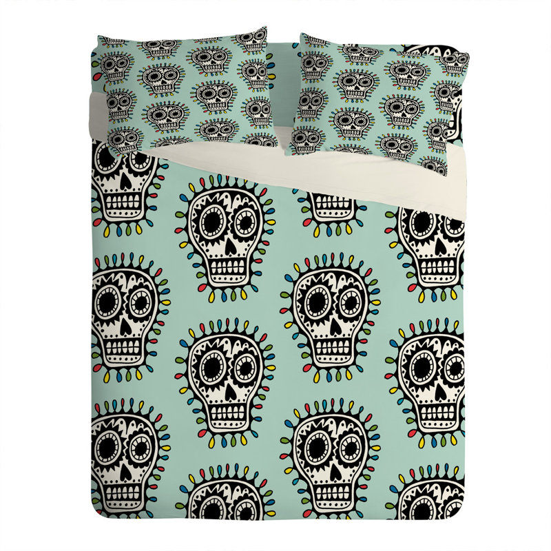 Andi Bird Sugar Skull Fun Pillowcase, King
