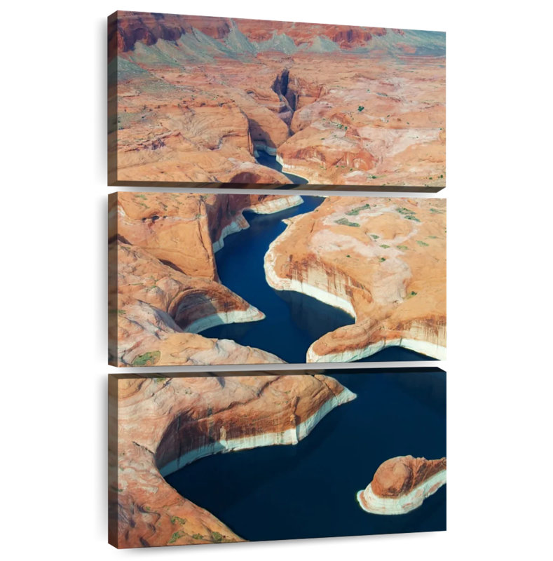 Voies d'eau du lac Powell à Alvord, H 45 po x l 28 po